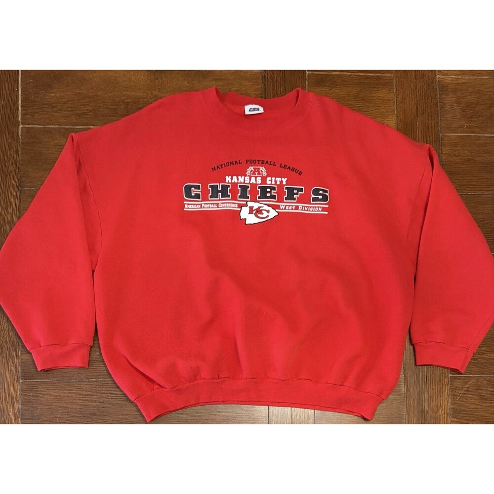 Vintage Kansas City Chiefs Men’s Size 2XL CSA Red Crewneck Sweater Football NFL
